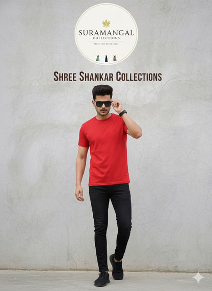 Red Cotton Round Nek T-Shirt – 180 GSM | S-XXL