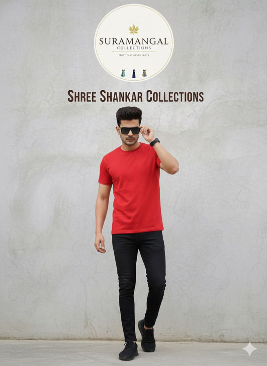 Red Cotton Round Nek T-Shirt – 180 GSM | S-XXL