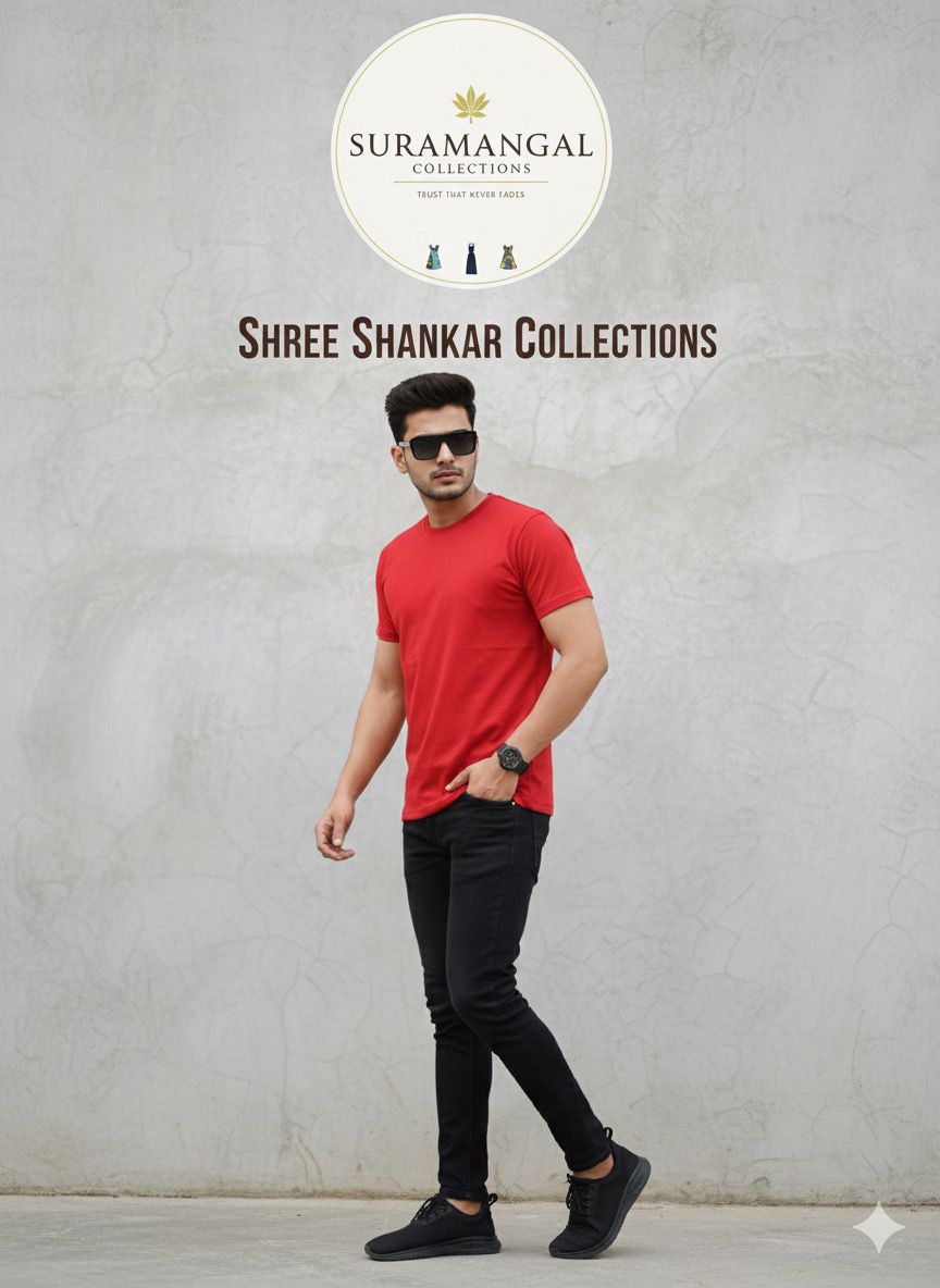 Red Cotton Round Nek T-Shirt – 180 GSM | S-XXL