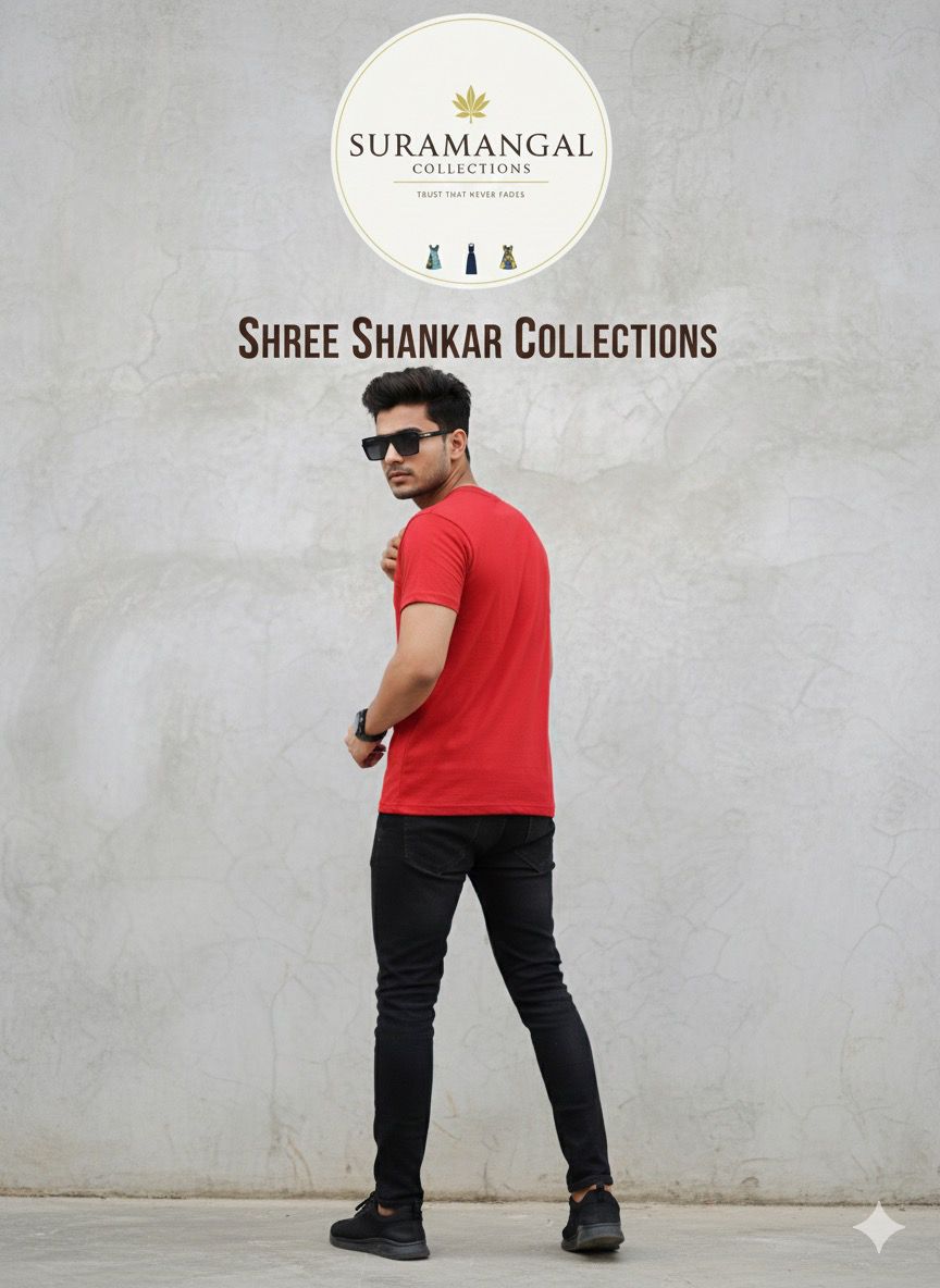 Red Cotton Round Nek T-Shirt – 180 GSM | S-XXL