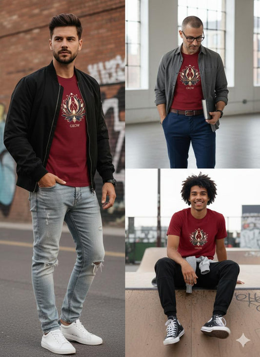 Maroon Cotton Round Neck T-shirt  – 180 GSM| S to XXL Available (Copy)