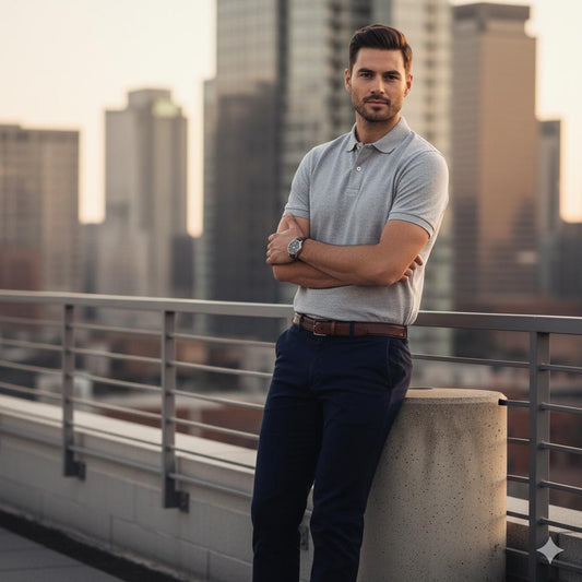 Grey Cotton polo Half sleeve Tshirts – 240 GSM| S to XXL Available