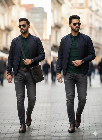Green Cotton polo Half sleeve Tshirts – 240 GSM| S to XXL Available