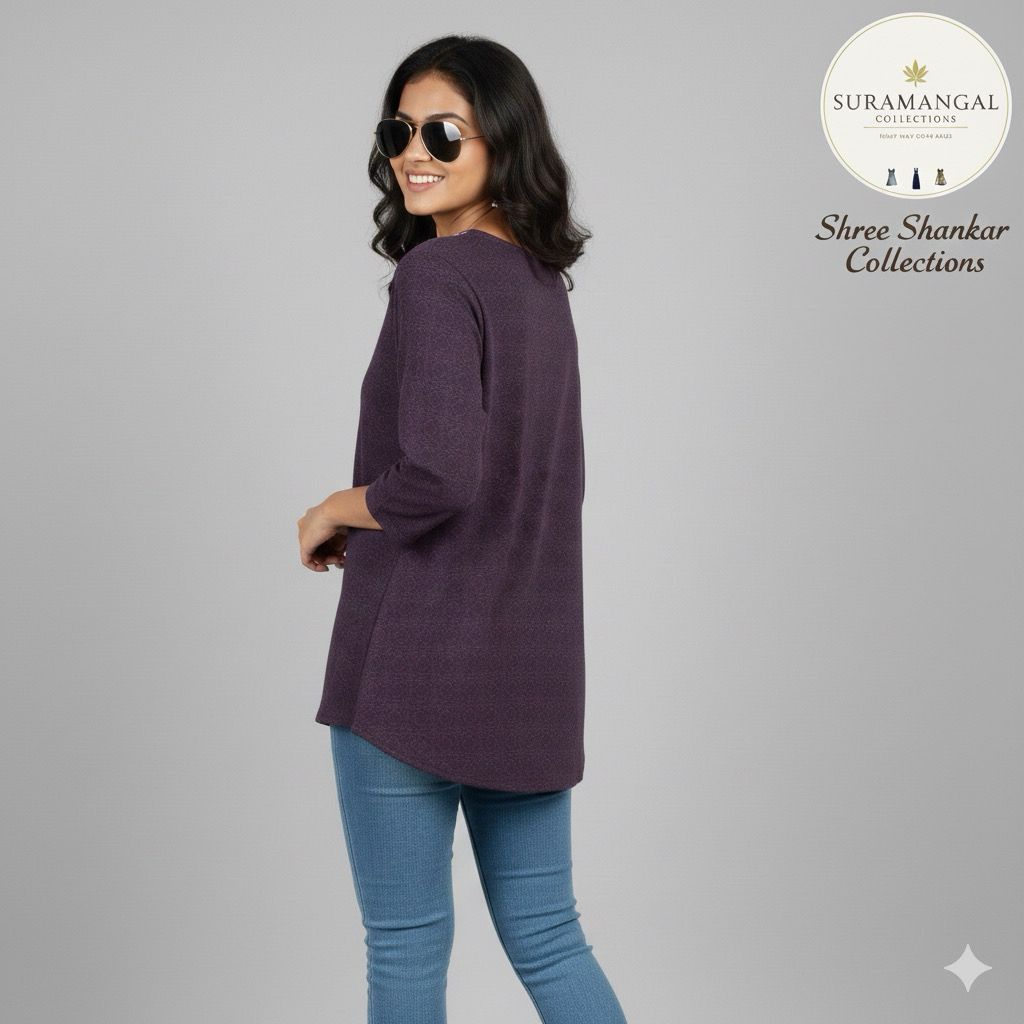 Multi Colour Jeans Top - L Size Available