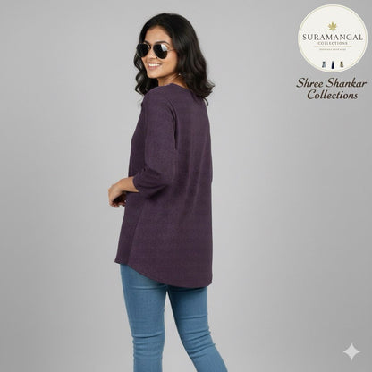 Multi Colour Jeans Top - L Size Available