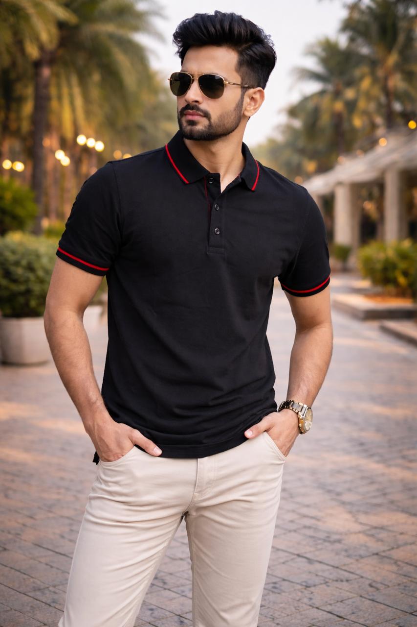 Premium 240 GSM Cotton T-Shirts – Black, Grey & Bottle Green | S to XXL Available