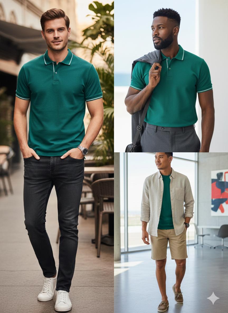 Premium 240 GSM Cotton T-Shirts – Black, Grey & Bottle Green | S to XXL Available