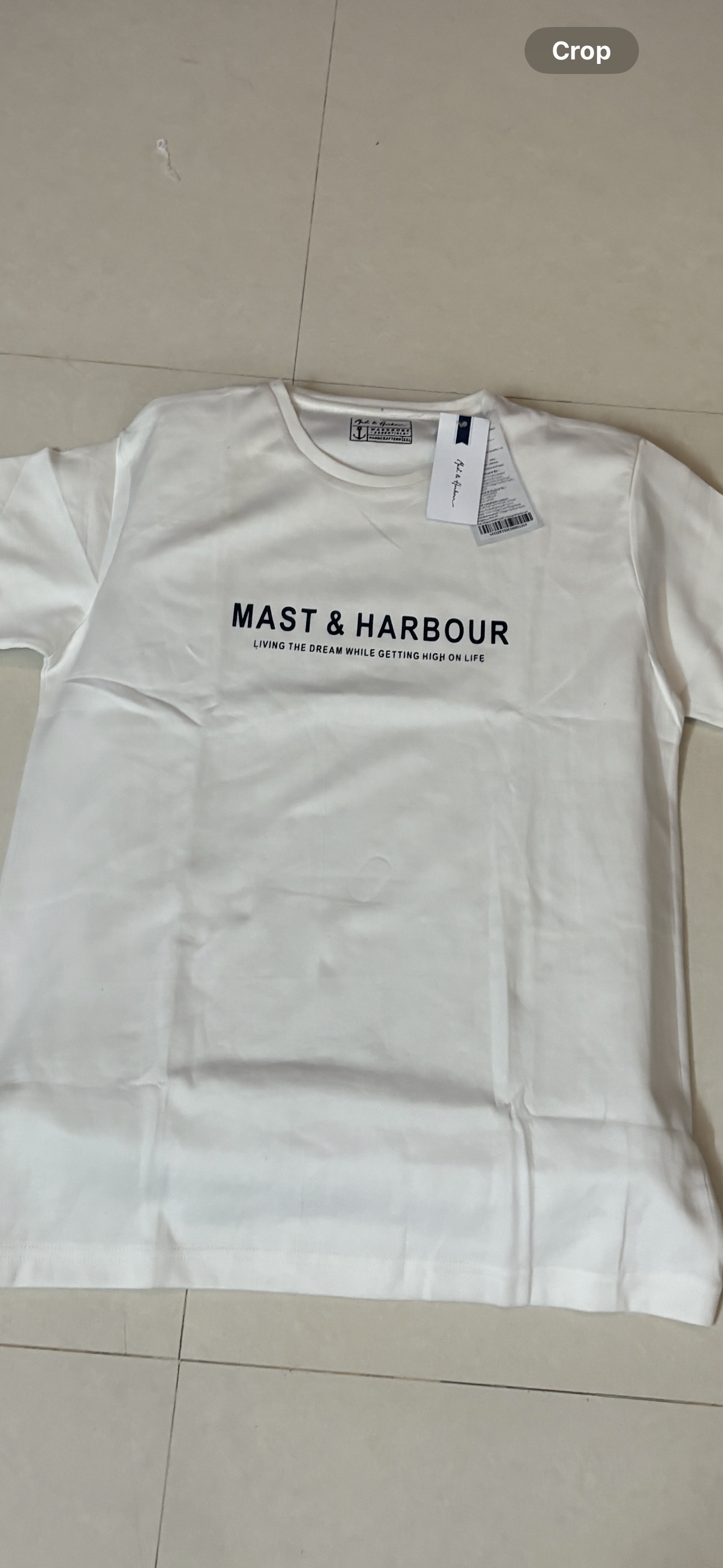 Mast & Harbour Classic Off-White Sweatshirt