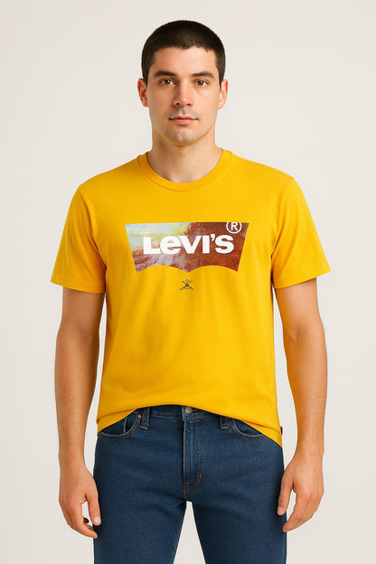 Yellow colour Printed T-Shirt - M size