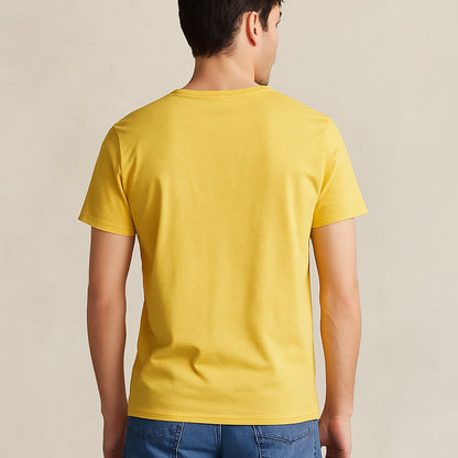 Light Yellow Color Printed T-Shirt