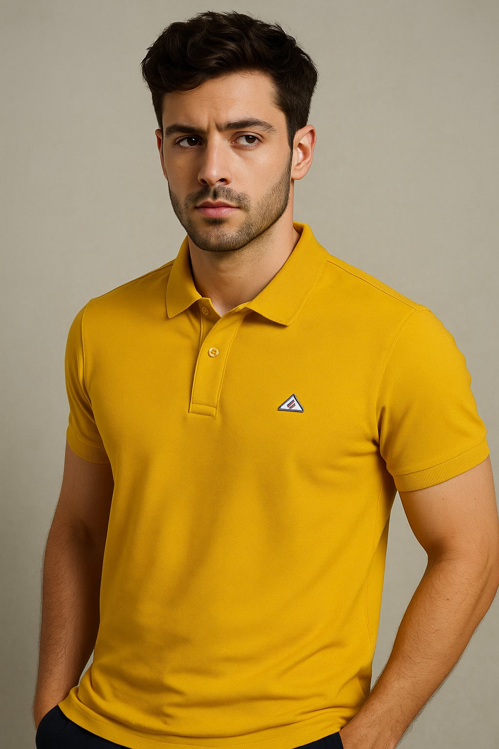 Yellow Colour Plain T-Shirt