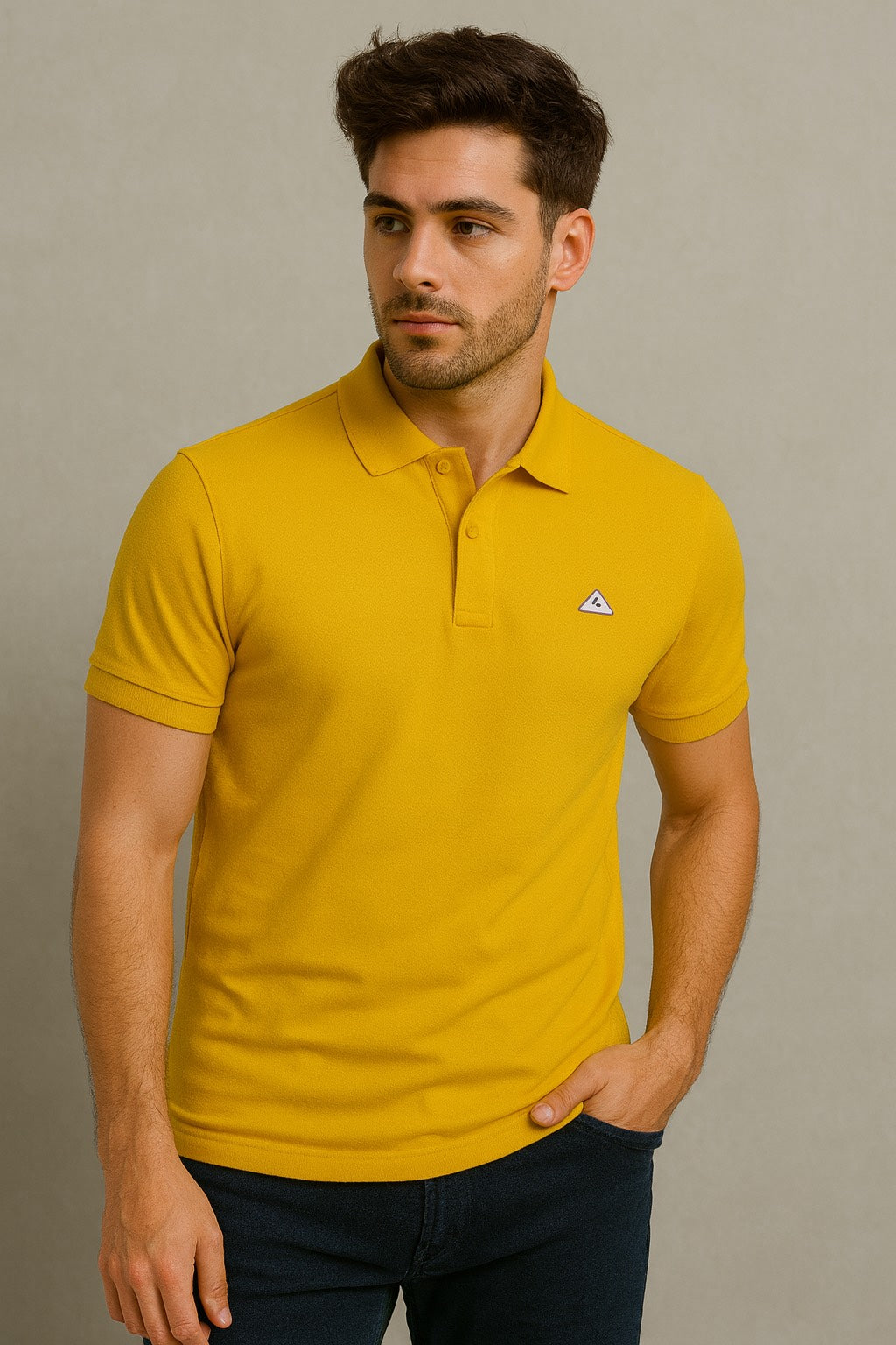 Yellow Colour Plain T-Shirt