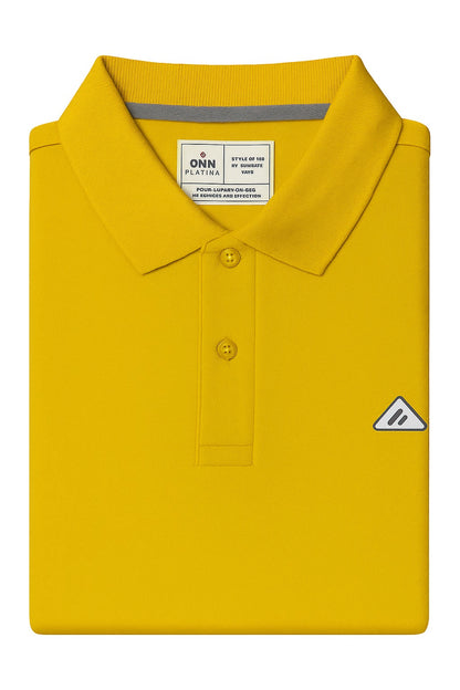 Yellow Colour Plain T-Shirt