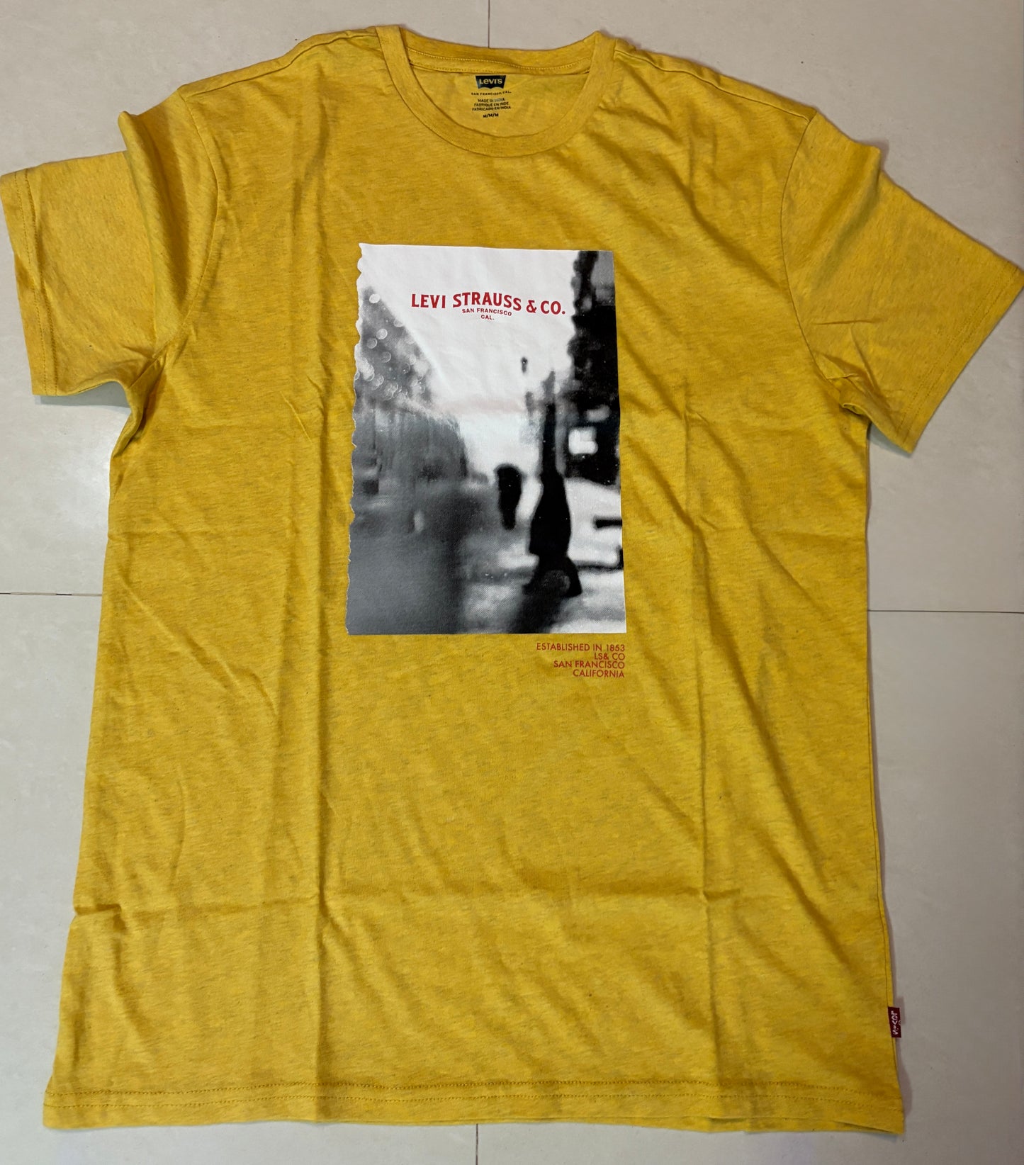 Light Yellow Color Printed T-Shirt
