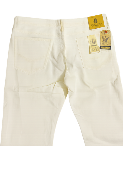 Men's Cream color Jeans – Classic Fit, 30 x 32 of Available Sizes - 30 , 32,34 & 36